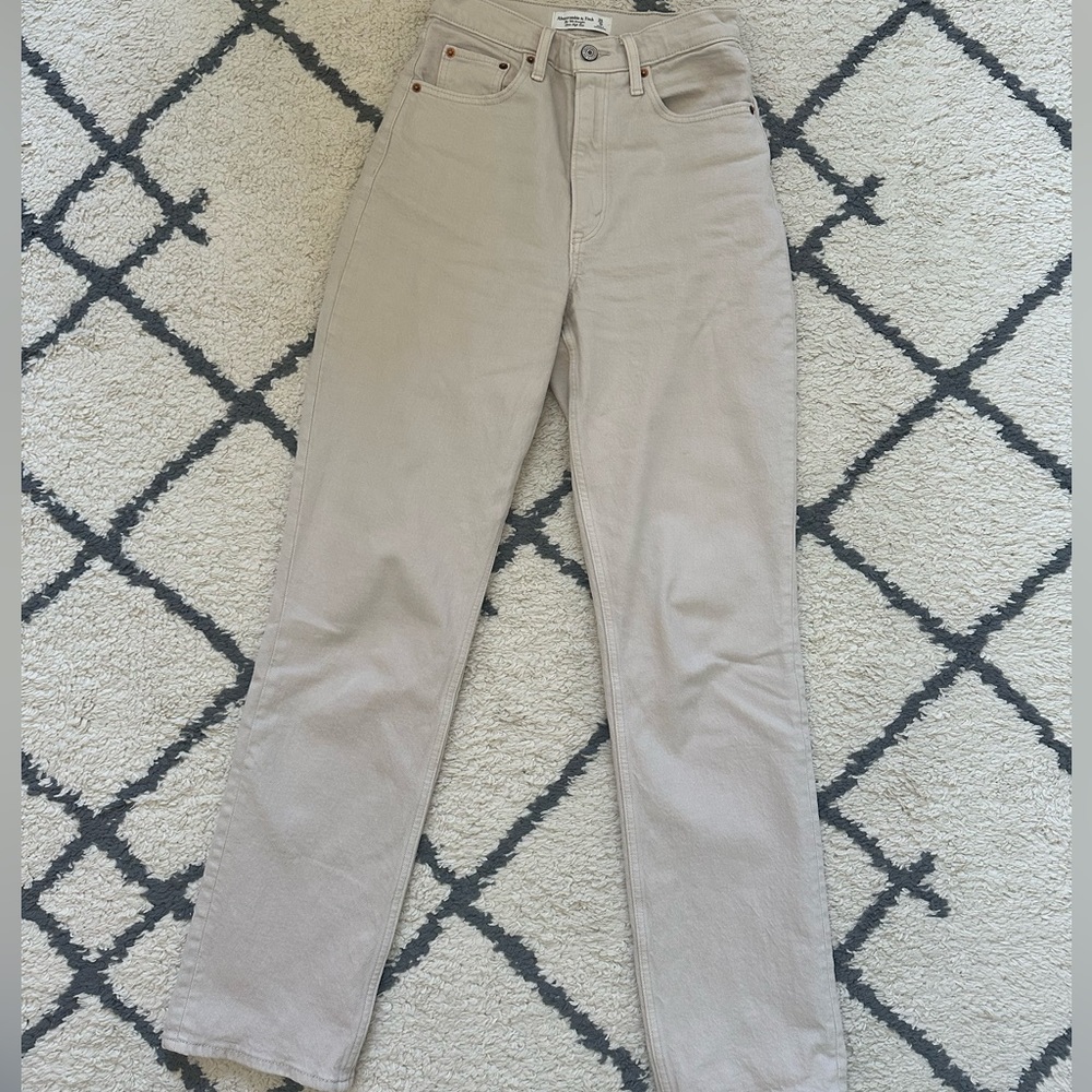 Abercrombie 90s Straight Jeans Curve Love Size 25 - Picture 4 of 5